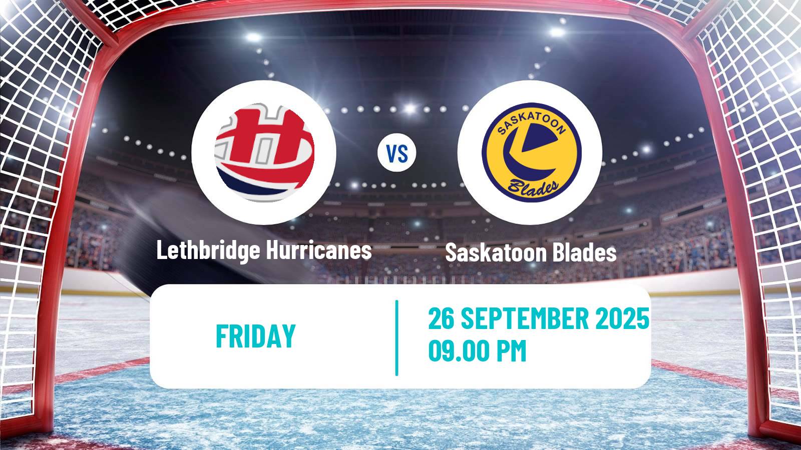 Hockey WHL Lethbridge Hurricanes - Saskatoon Blades