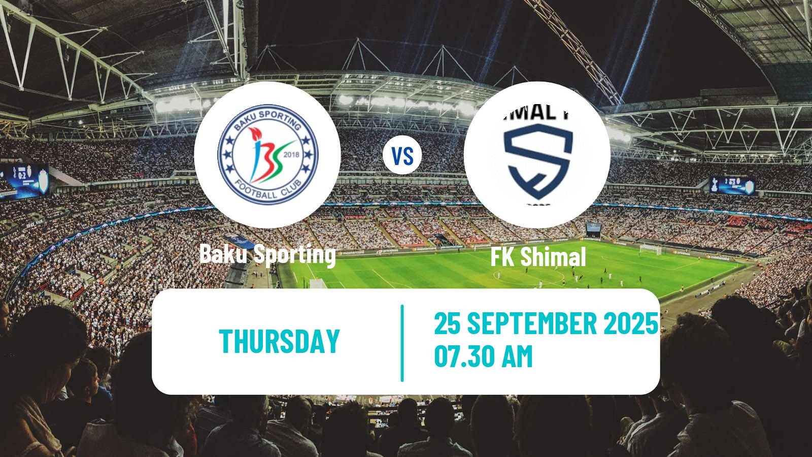 Football Azerbaijan First Division Baku Sporting - Shimal