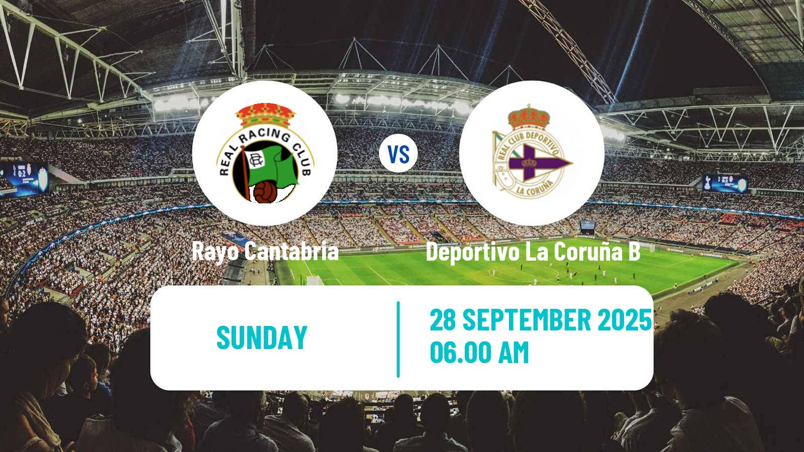 Football Spanish Segunda RFEF - Group 1 Rayo Cantabria - Deportivo La Coruña B