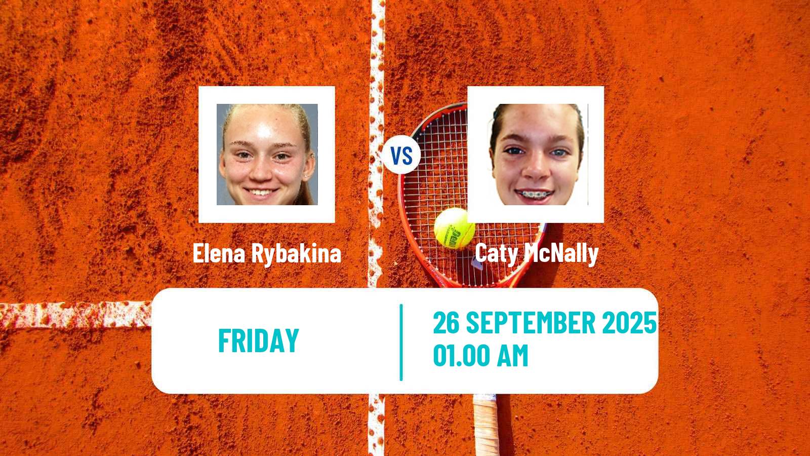 Tennis WTA Beijing Elena Rybakina - Caty McNally