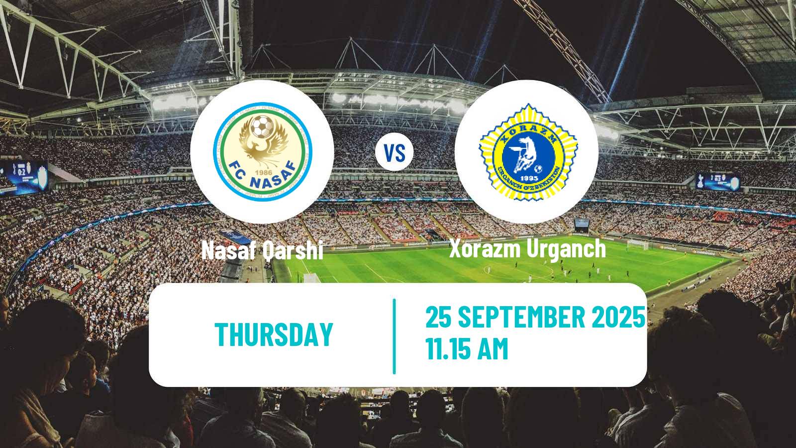 Football Uzbek League Nasaf Qarshi - Xorazm Urganch