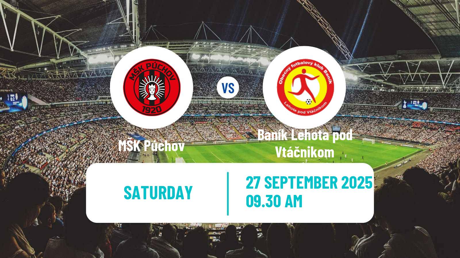 Football Slovak 2 Liga Púchov - Baník Lehota pod Vtáčnikom