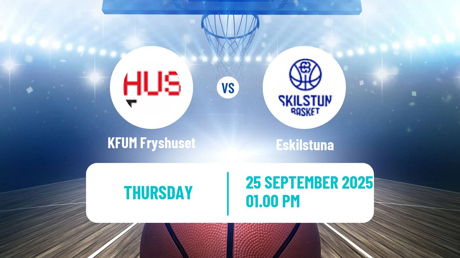 Basketball Swedish Superettan Basketball KFUM Fryshuset - Eskilstuna