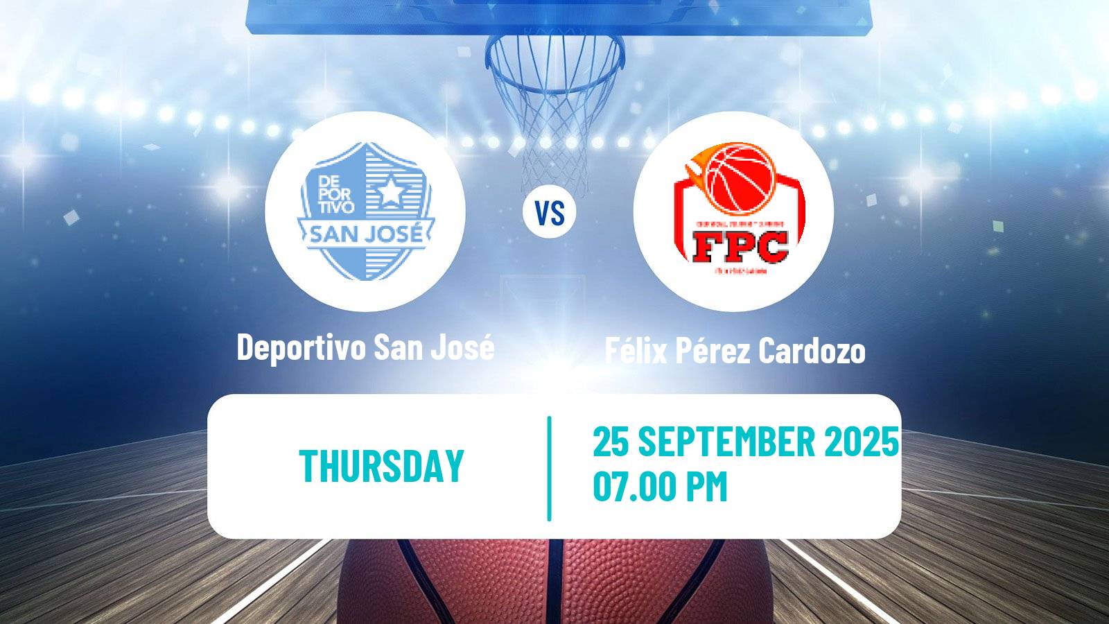 Basketball Paraguayan LNB Basketball Deportivo San José - Félix Pérez Cardozo