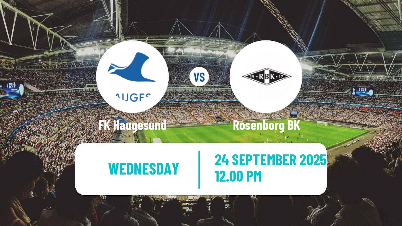 Football Norwegian NM Cup Haugesund - Rosenborg