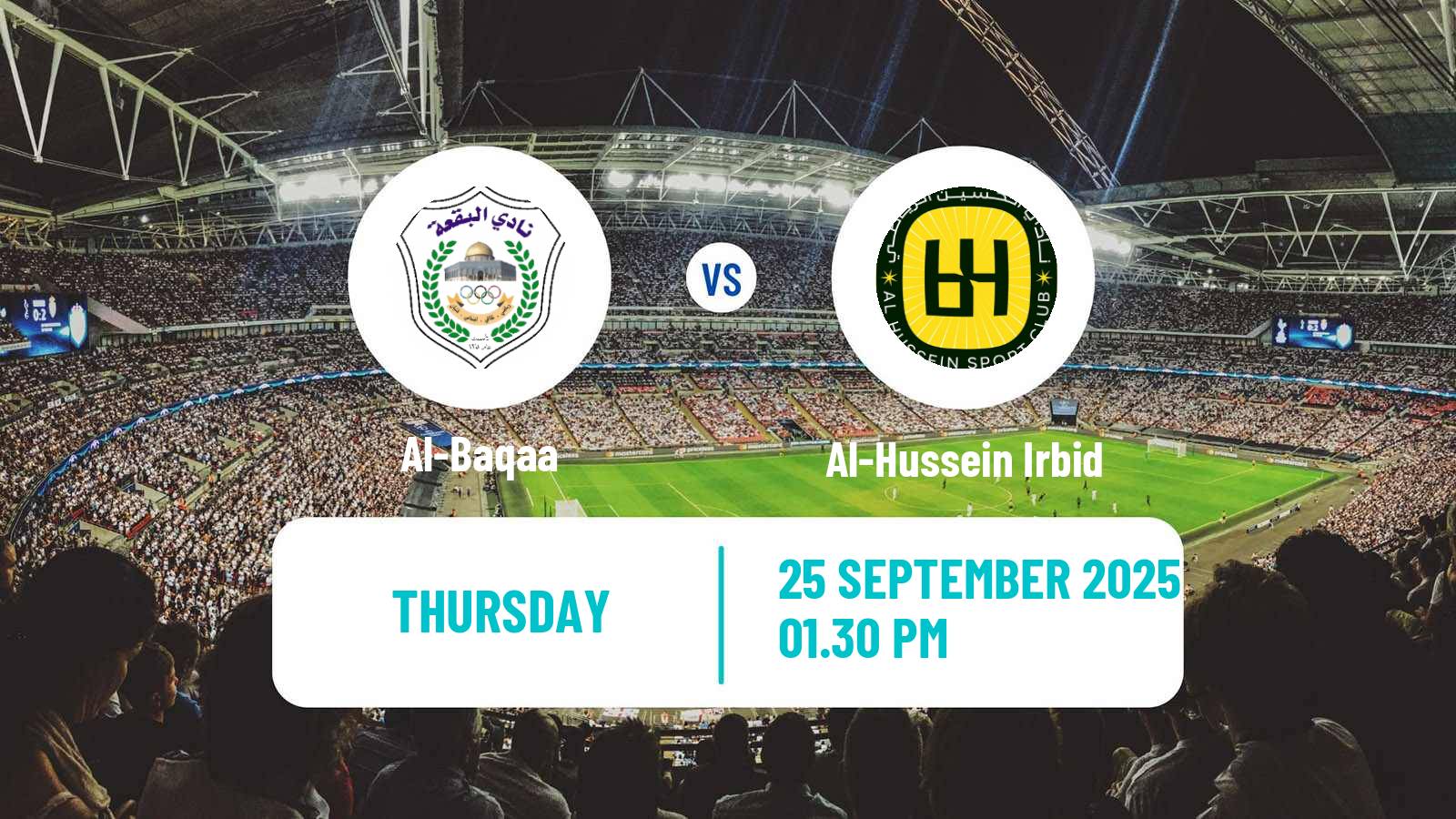 Football Jordan Premier League Al-Baqaa - Al-Hussein Irbid