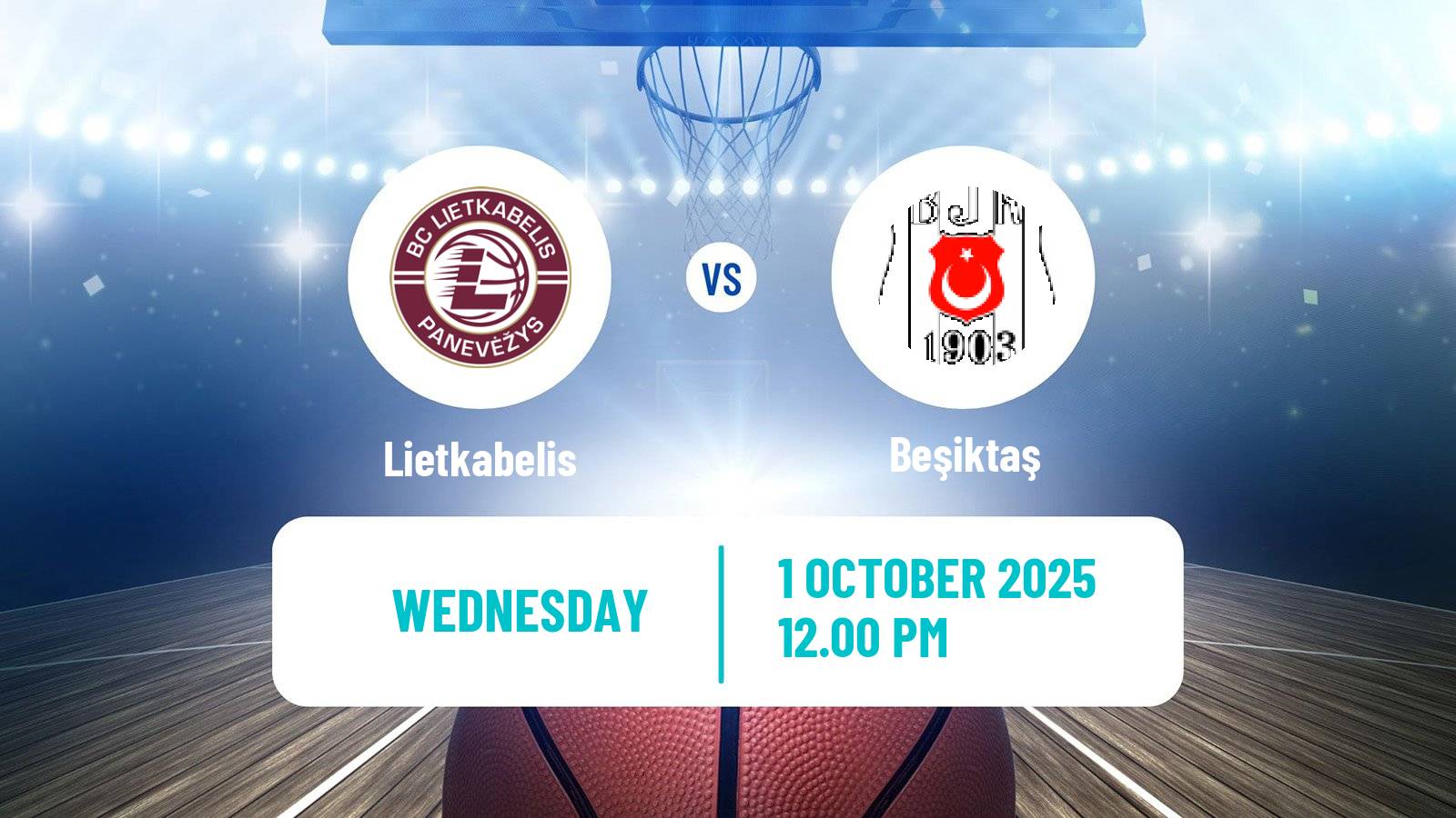 Basketball Eurocup Lietkabelis - Beşiktaş