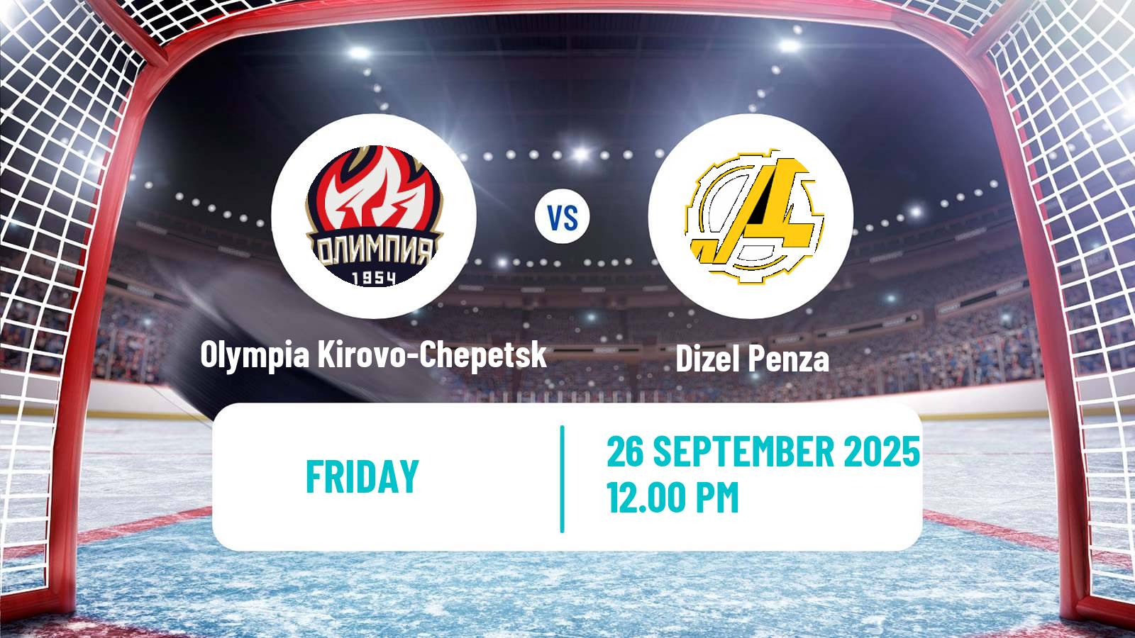Hockey VHL Olympia Kirovo-Chepetsk - Dizel Penza
