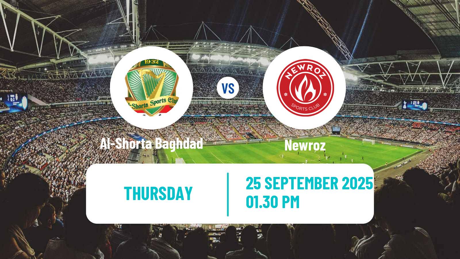 Football Iraqi Premier League Al-Shorta Baghdad - Newroz