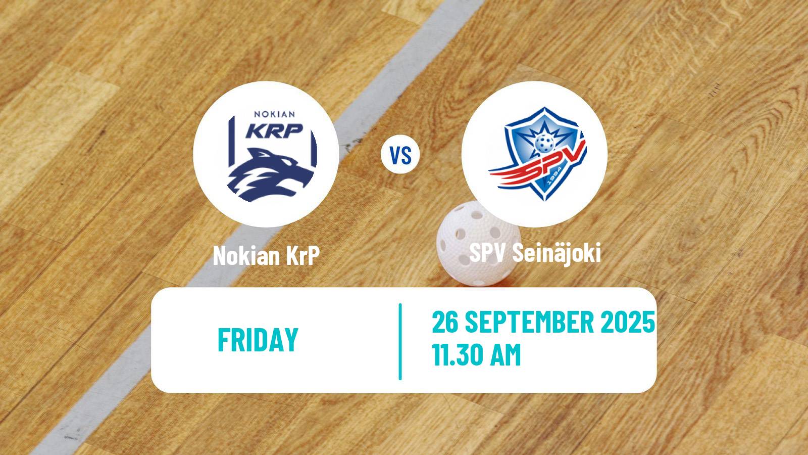 Floorball Finnish F-Liiga Nokian KrP - SPV Seinäjoki