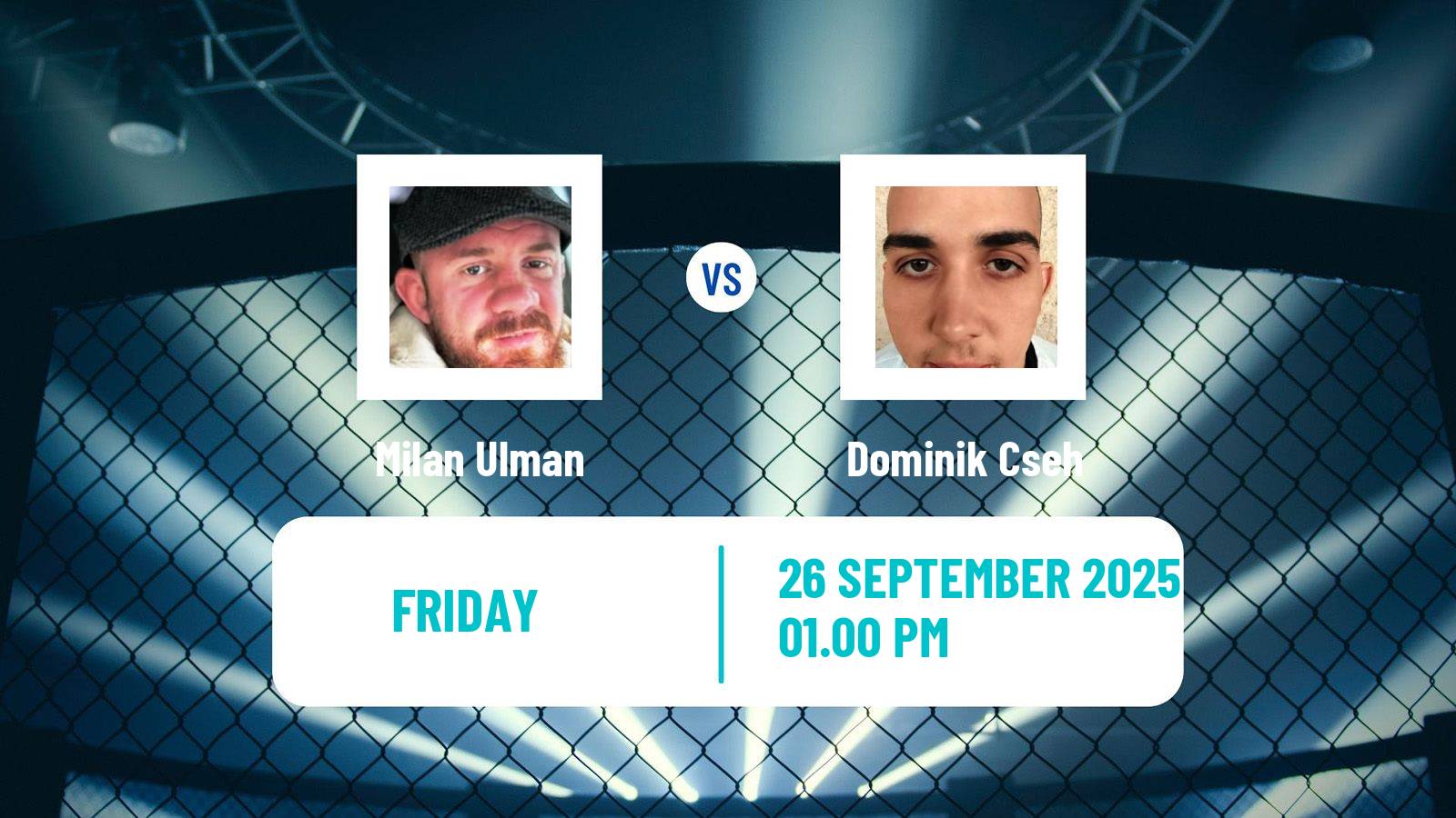 MMA Welterweight Rfa Men Milan Ulman - Dominik Cseh