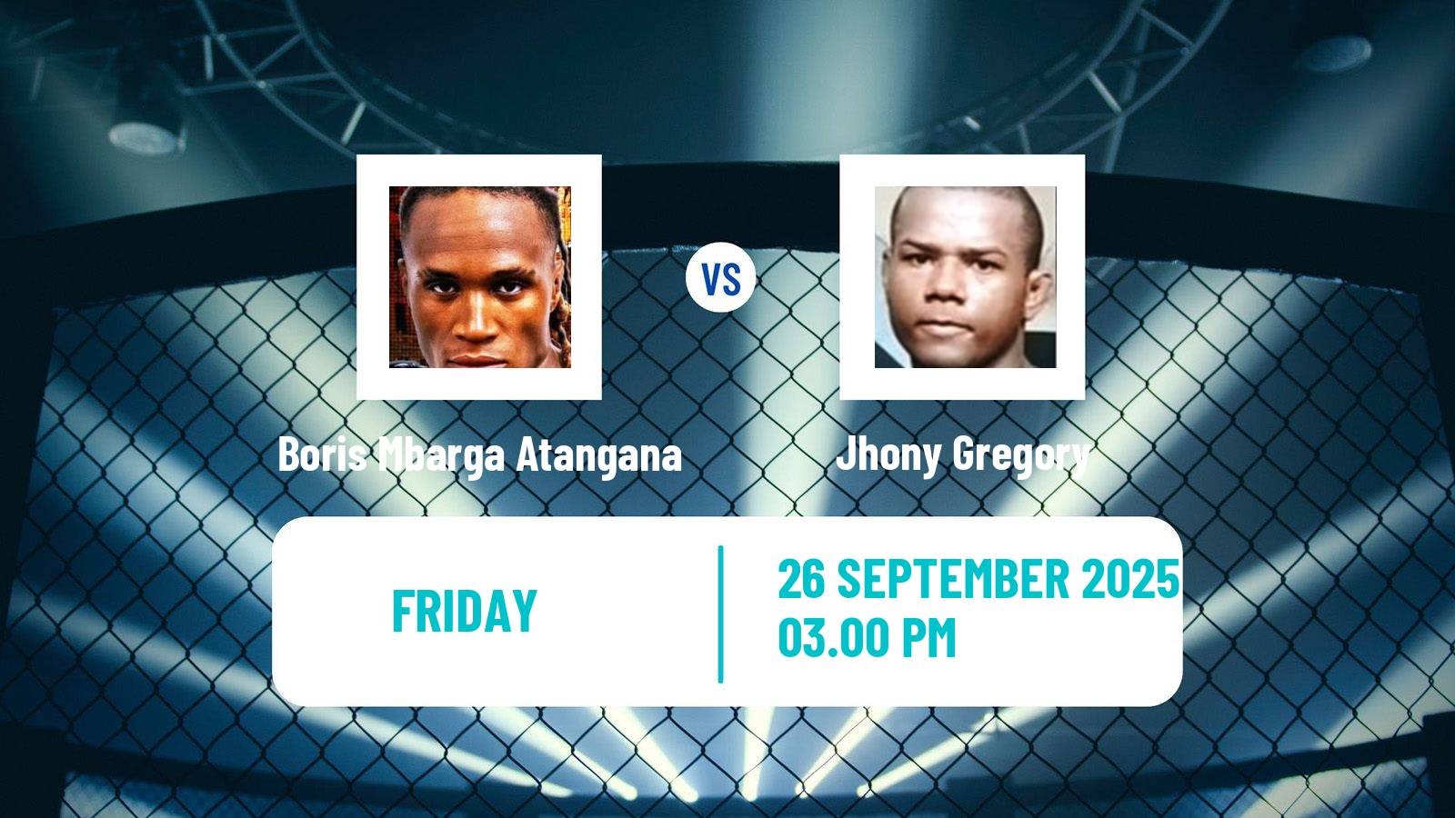 MMA Light Heavyweight Pfl Europe Men Boris Mbarga Atangana - Jhony Gregory
