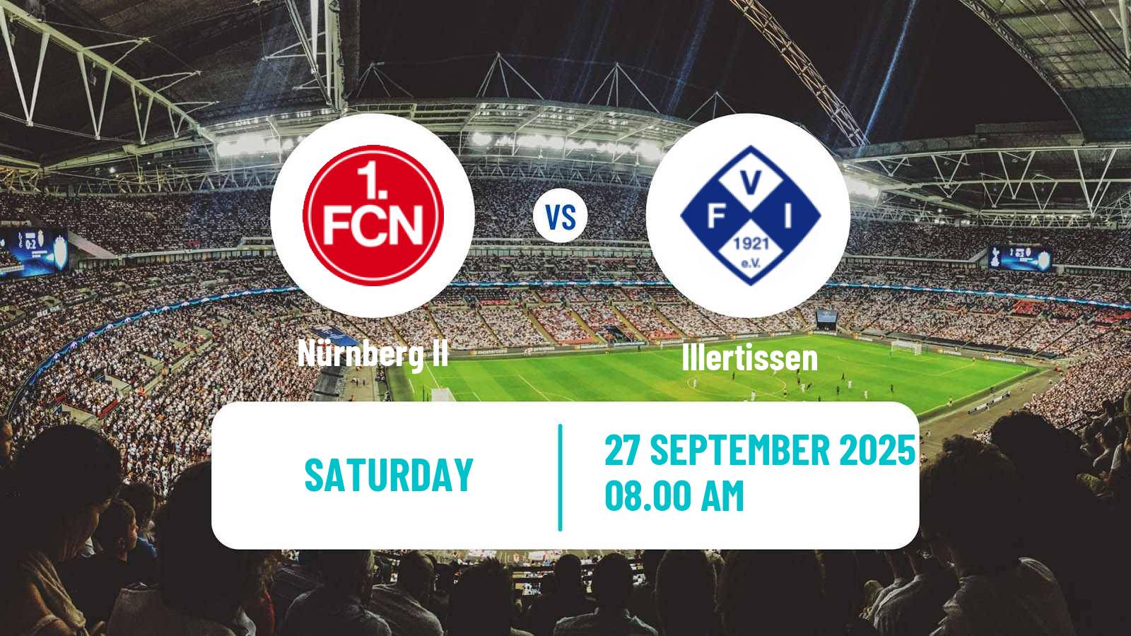 Football German Regionalliga Bayern Nürnberg II - Illertissen