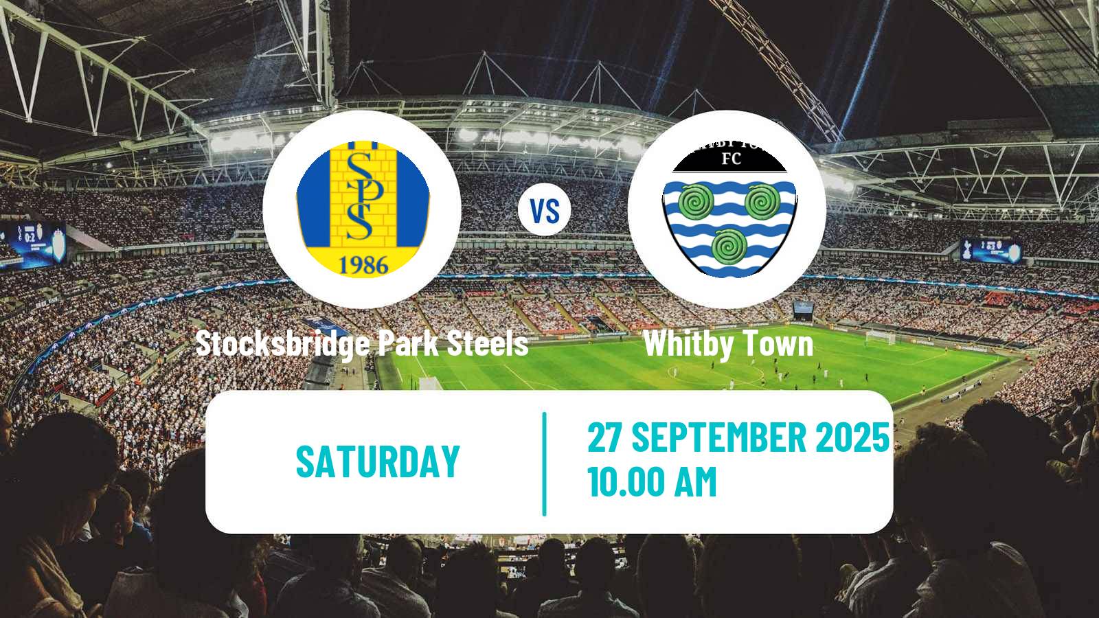 Football English NPL Premier Division Stocksbridge Park Steels - Whitby Town