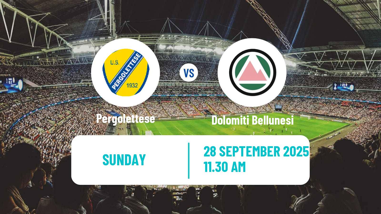 Football Italian Serie C Group A Pergolettese - Dolomiti Bellunesi