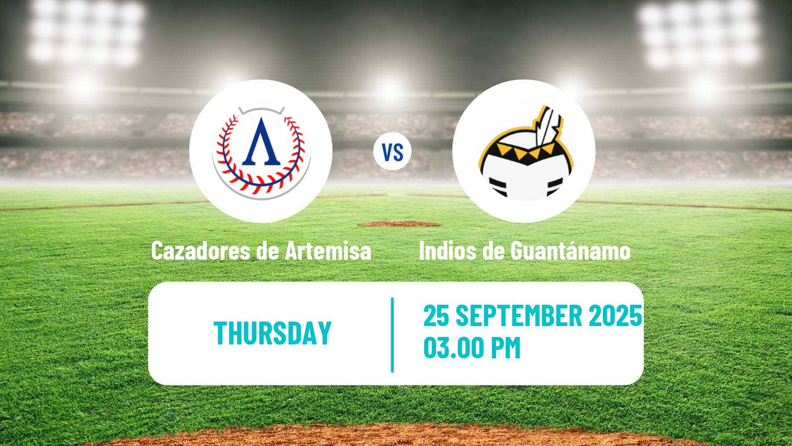 Baseball Cuba Serie Nacional Baseball Cazadores de Artemisa - Indios de Guantánamo