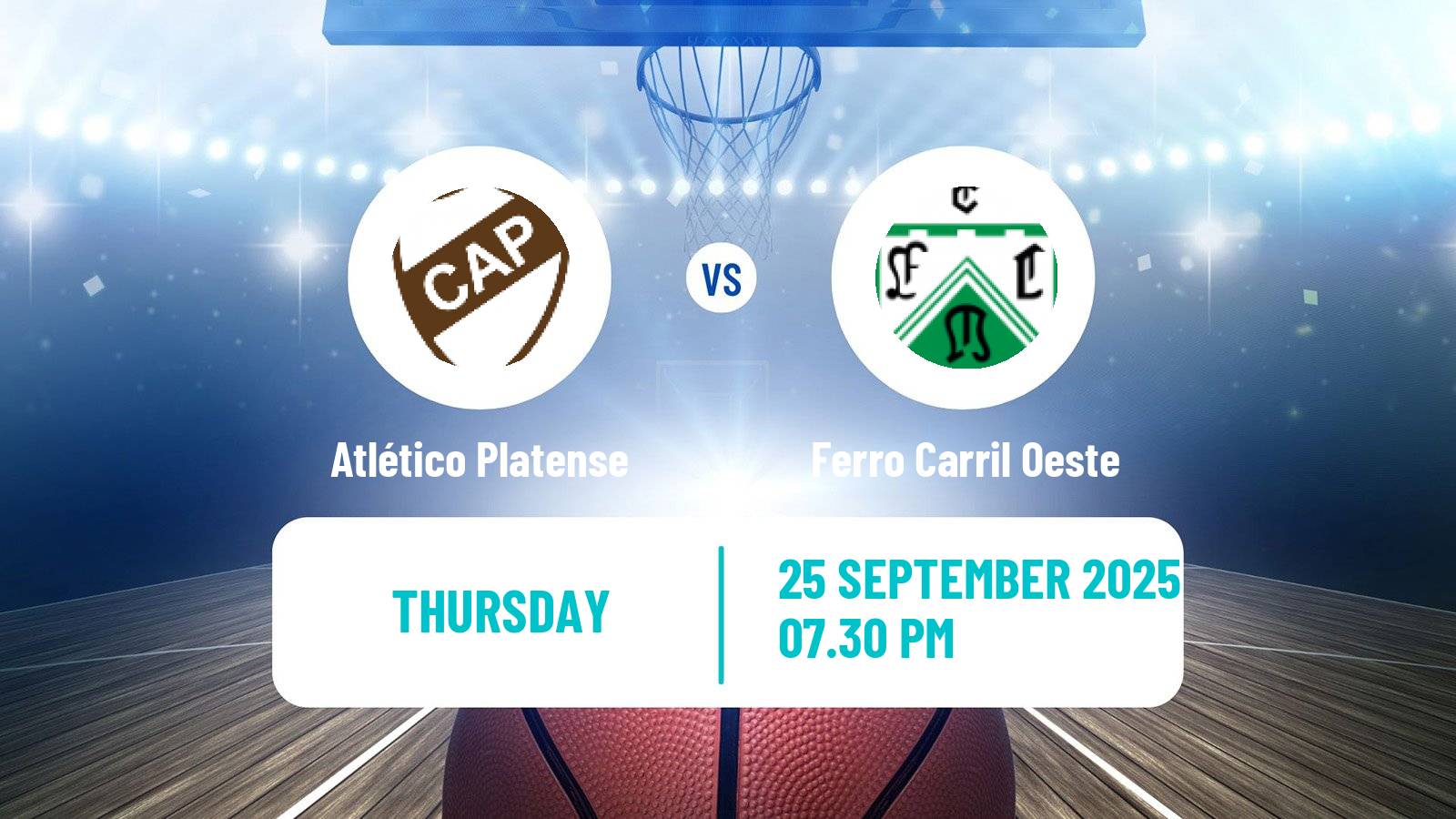 Basketball Argentinian LNB Atlético Platense - Ferro Carril Oeste