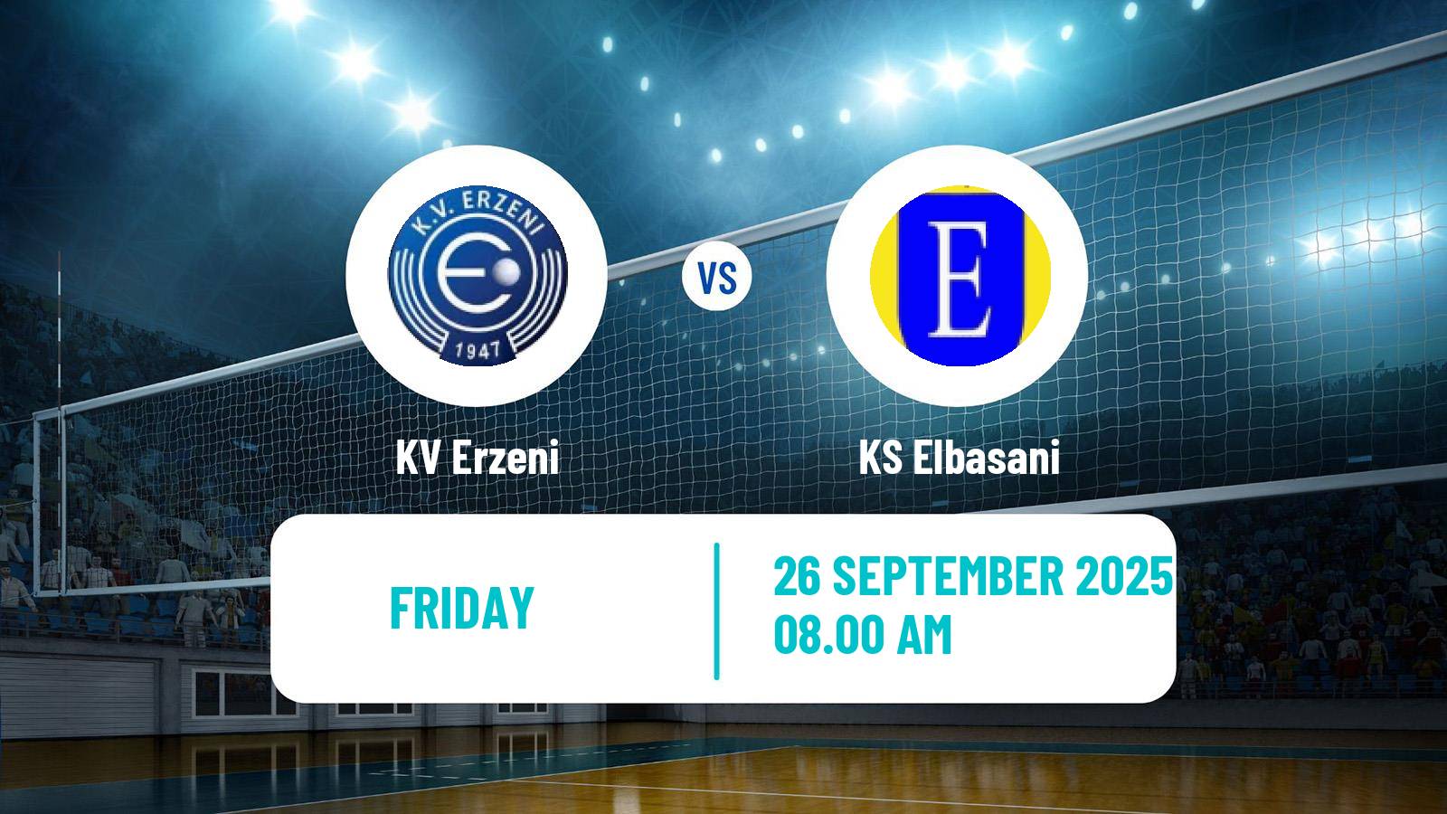 Volleyball Albanian Superliga Volleyball Erzeni - Elbasani