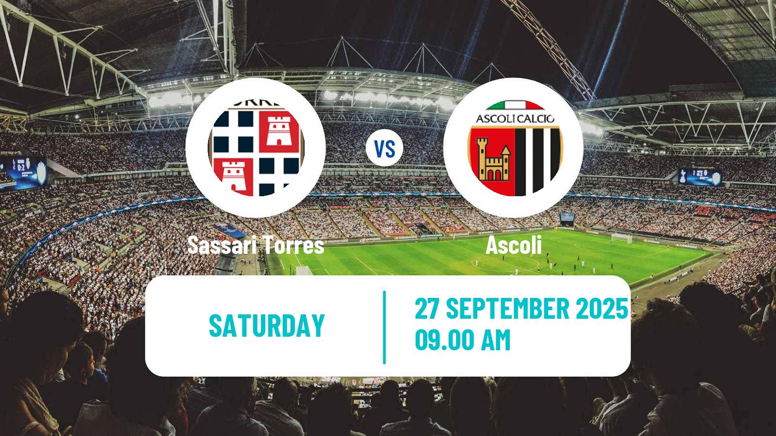 Football Italian Serie C Group B Sassari Torres - Ascoli