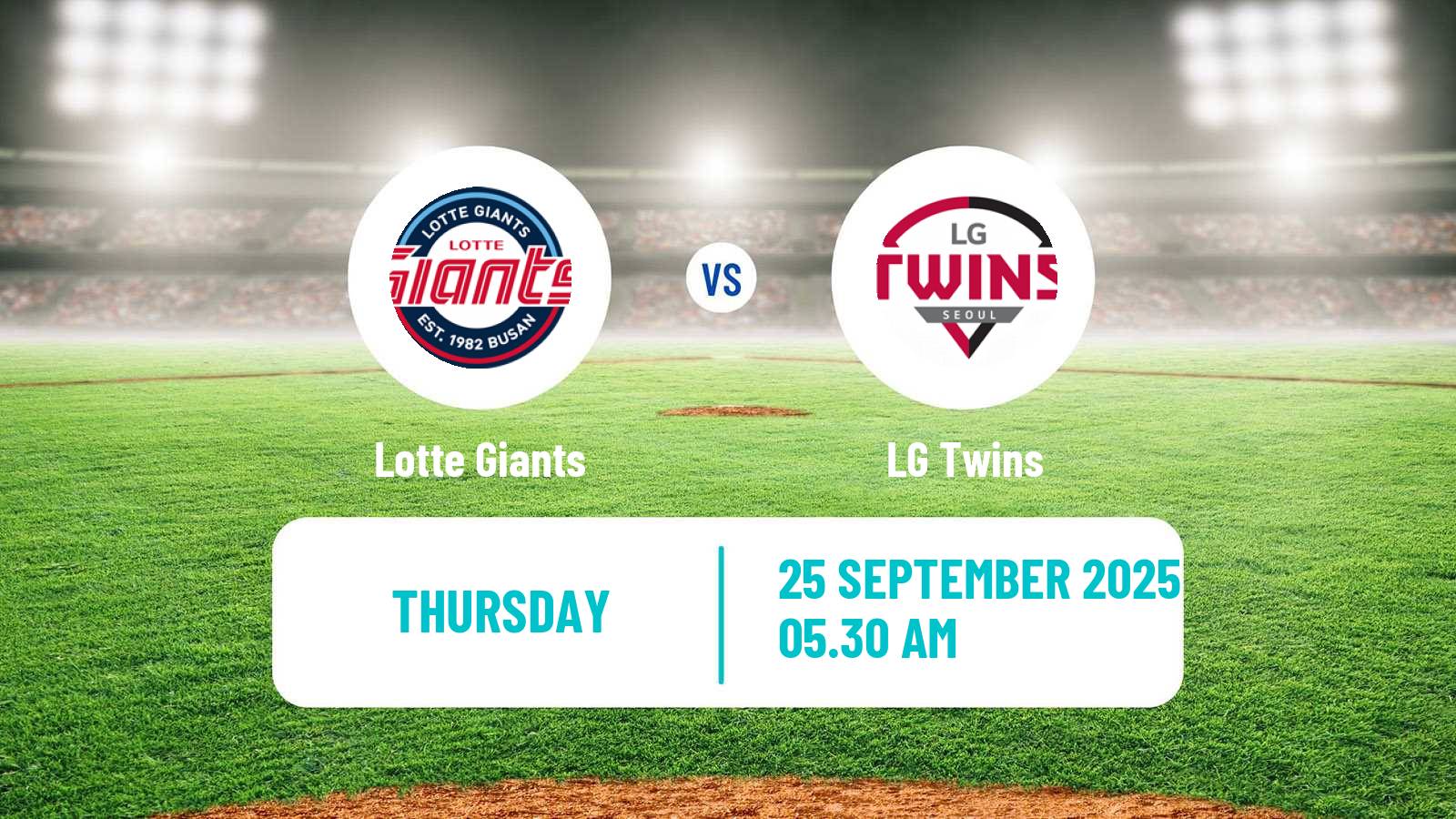 Baseball KBO Lotte Giants - LG Twins