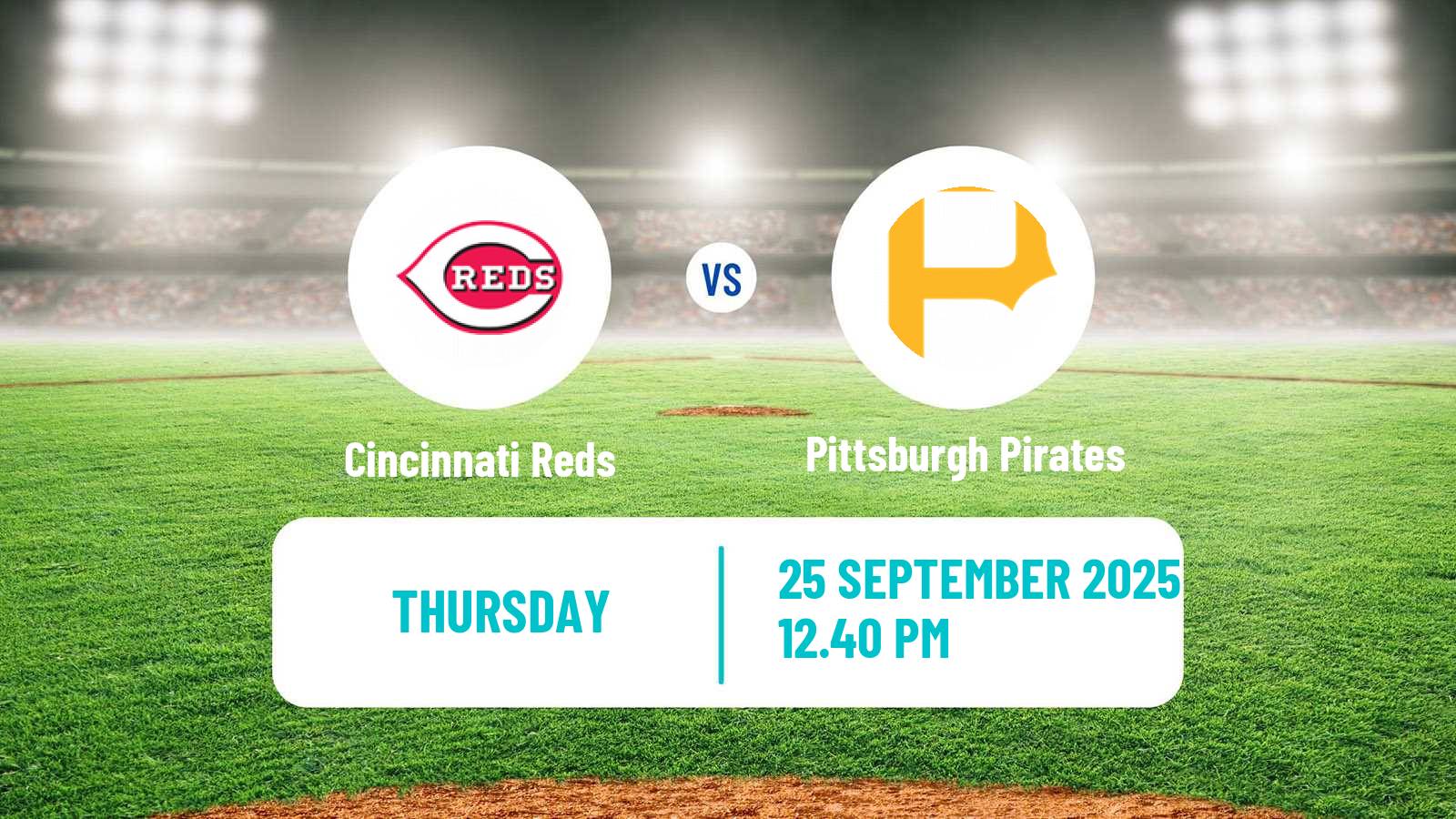 Baseball MLB Cincinnati Reds - Pittsburgh Pirates