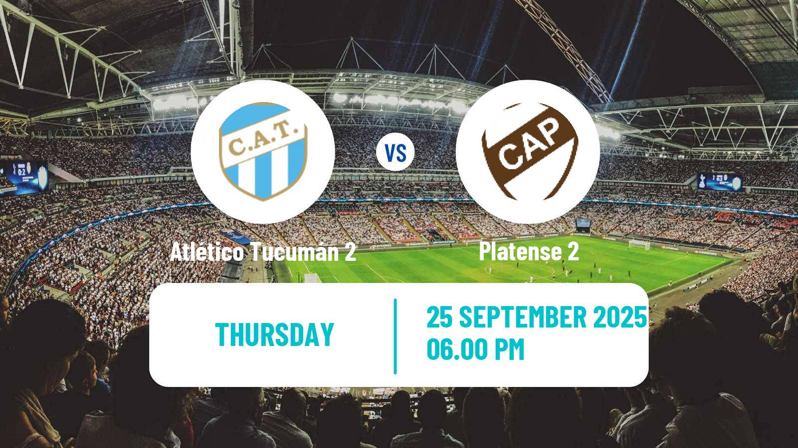 Football Argentinian Reserve League Atlético Tucumán 2 - Platense 2