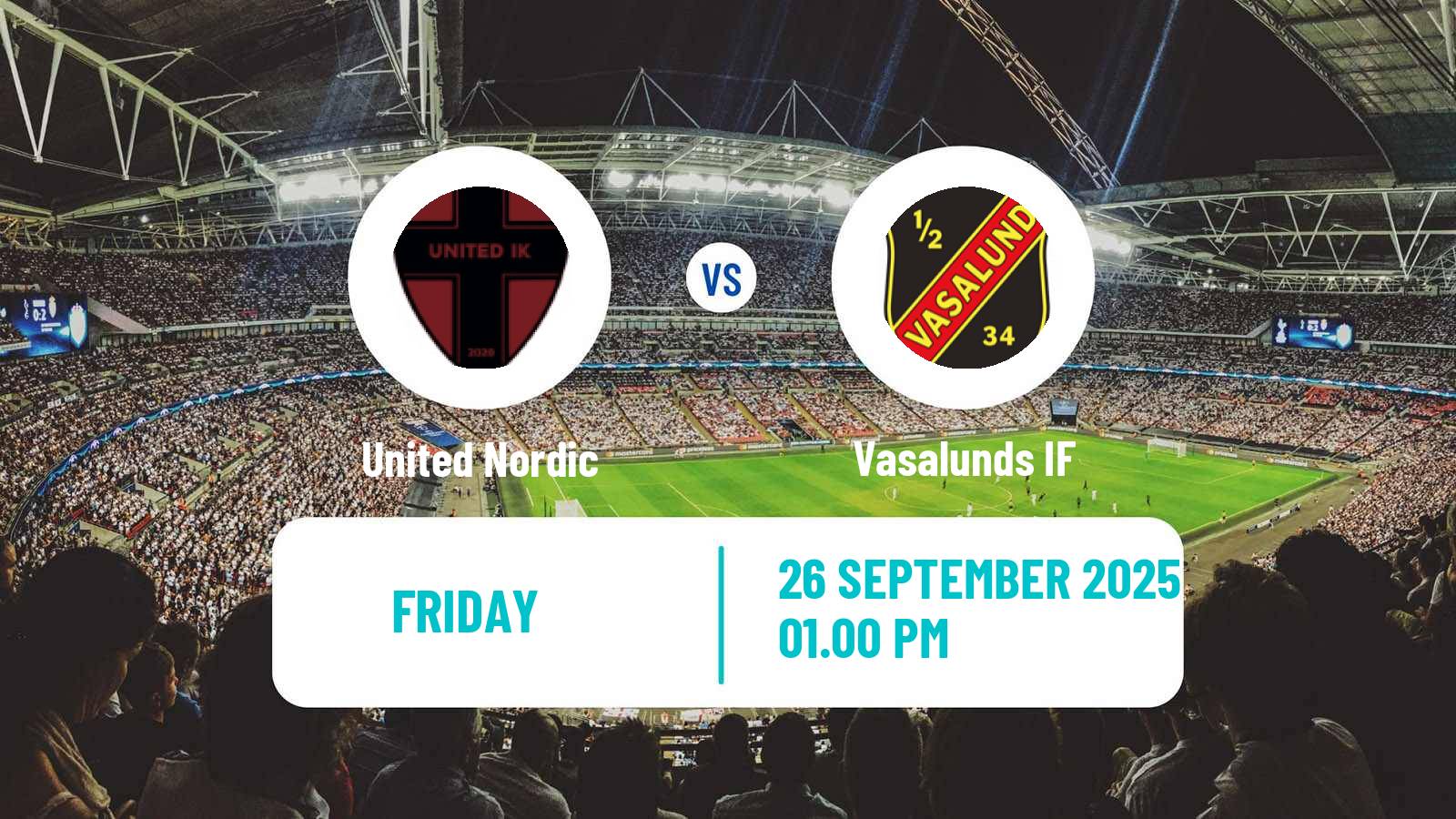 Football Swedish Division 1 Norra United Nordic - Vasalund