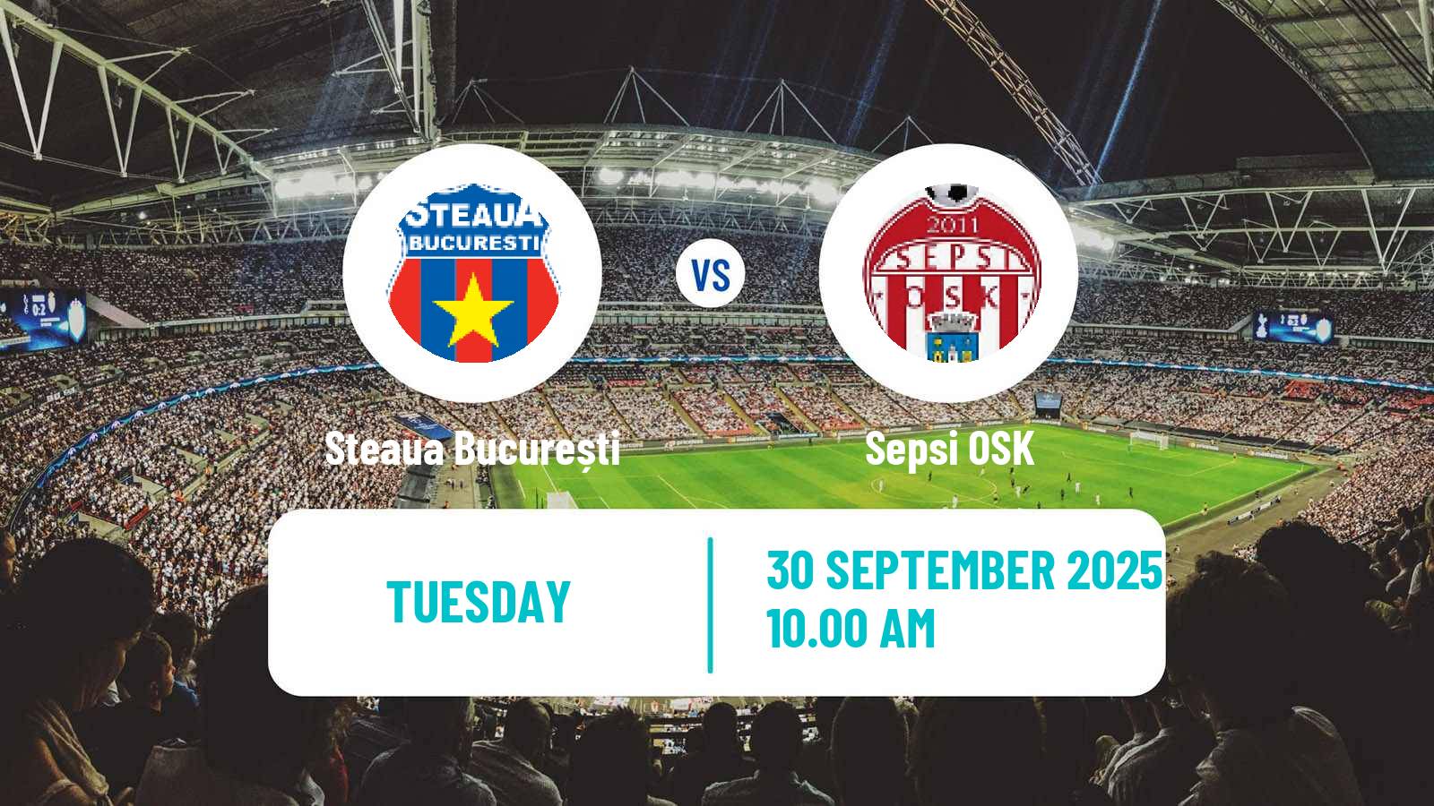 Football Romanian Division 2 Steaua București - Sepsi OSK