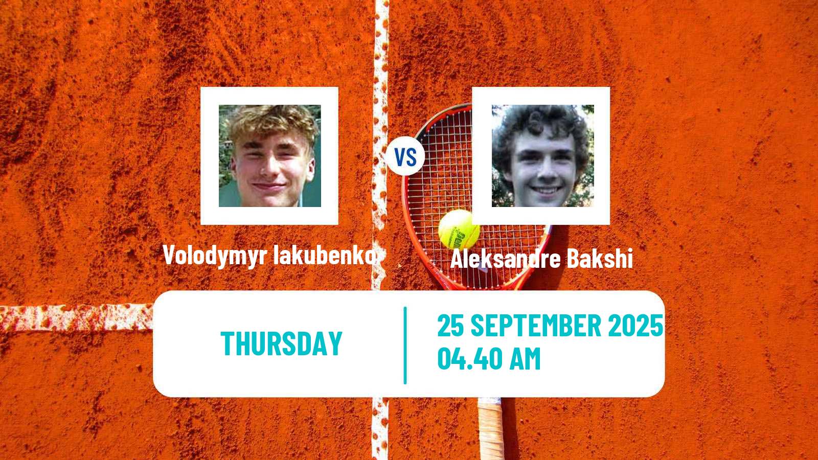 Tennis ITF M25 Sharm Elsheikh 3 Men Volodymyr Iakubenko - Aleksandre Bakshi