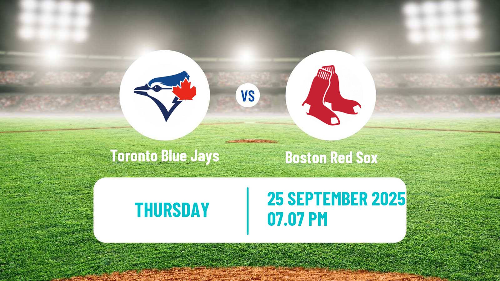 Baseball MLB Toronto Blue Jays - Boston Red Sox