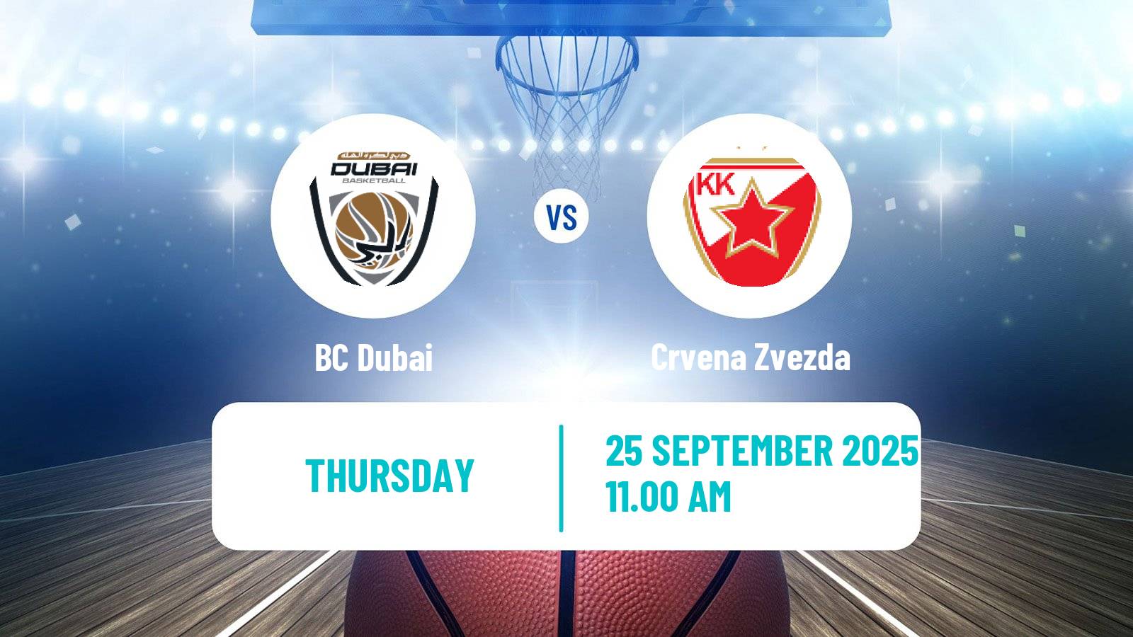 Basketball VTB Super Cup Dubai - Crvena Zvezda