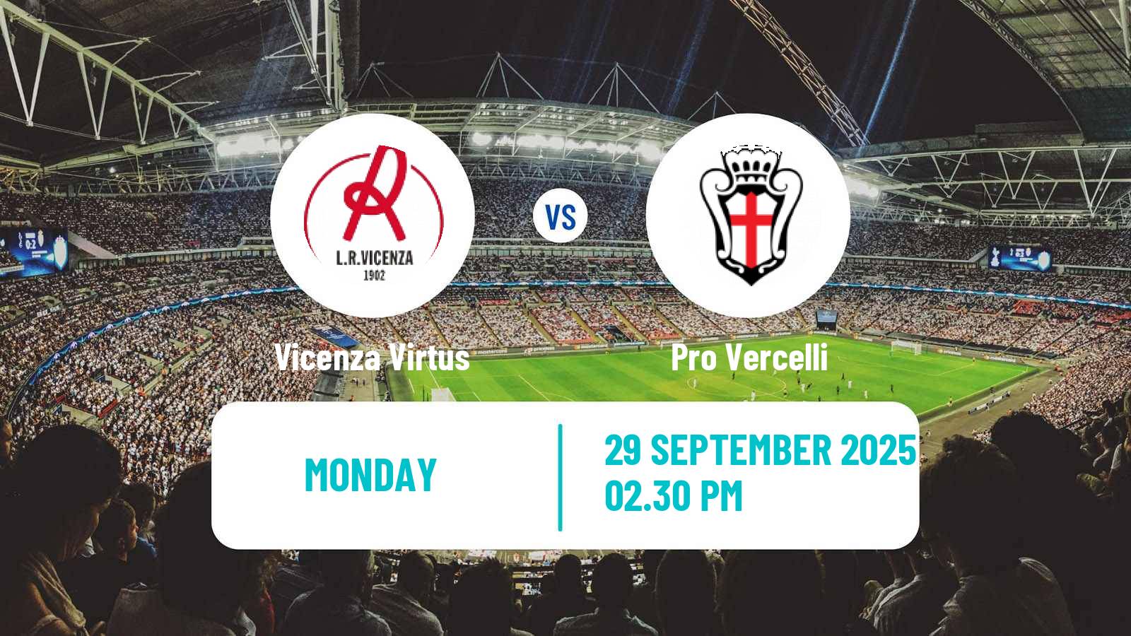 Football Italian Serie C Group A Vicenza Virtus - Pro Vercelli