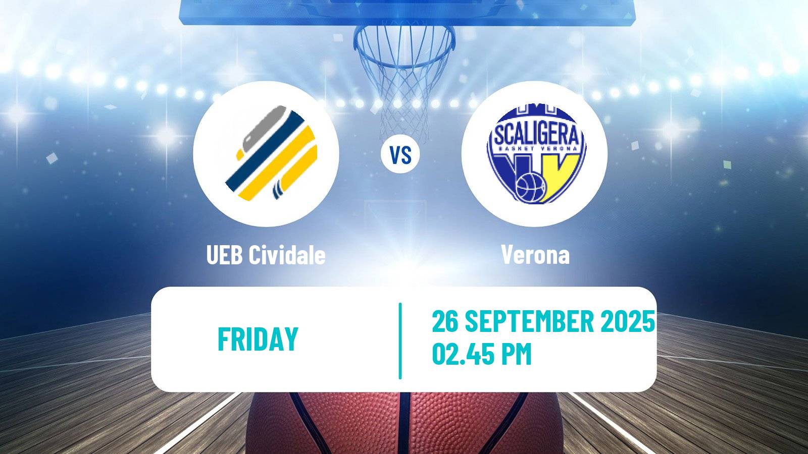 Basketball Italian Serie A2 Basketball Cividale - Verona
