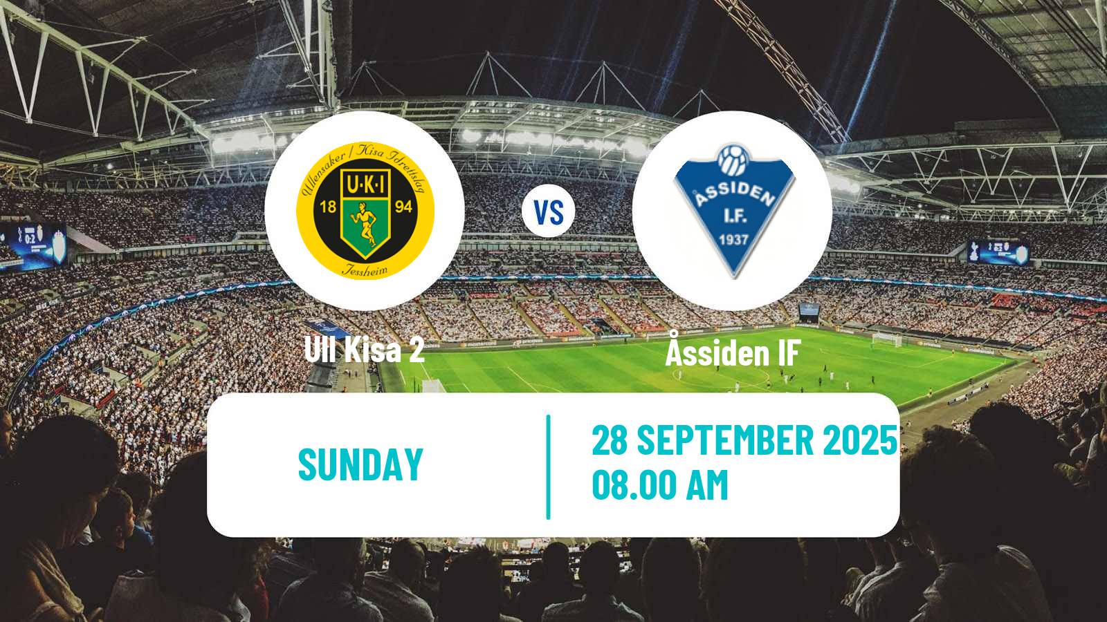 Football Norwegian Division 3 - Group 3 Ull Kisa 2 - Åssiden