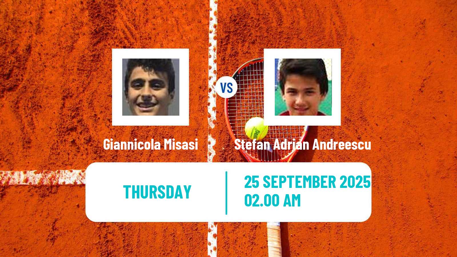 Tennis ITF M15 Otopeni Men Giannicola Misasi - Stefan Adrian Andreescu