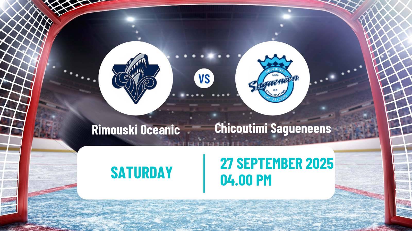 Hockey QMJHL Rimouski Oceanic - Chicoutimi Sagueneens