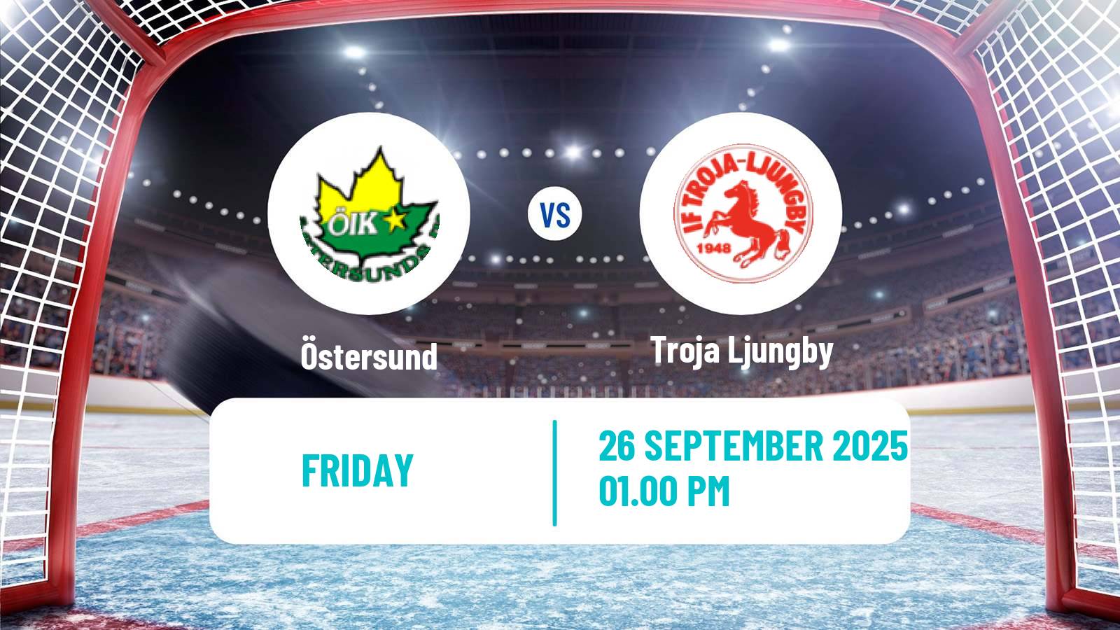 Hockey Swedish Hockey Allsvenskan Östersund - Troja Ljungby