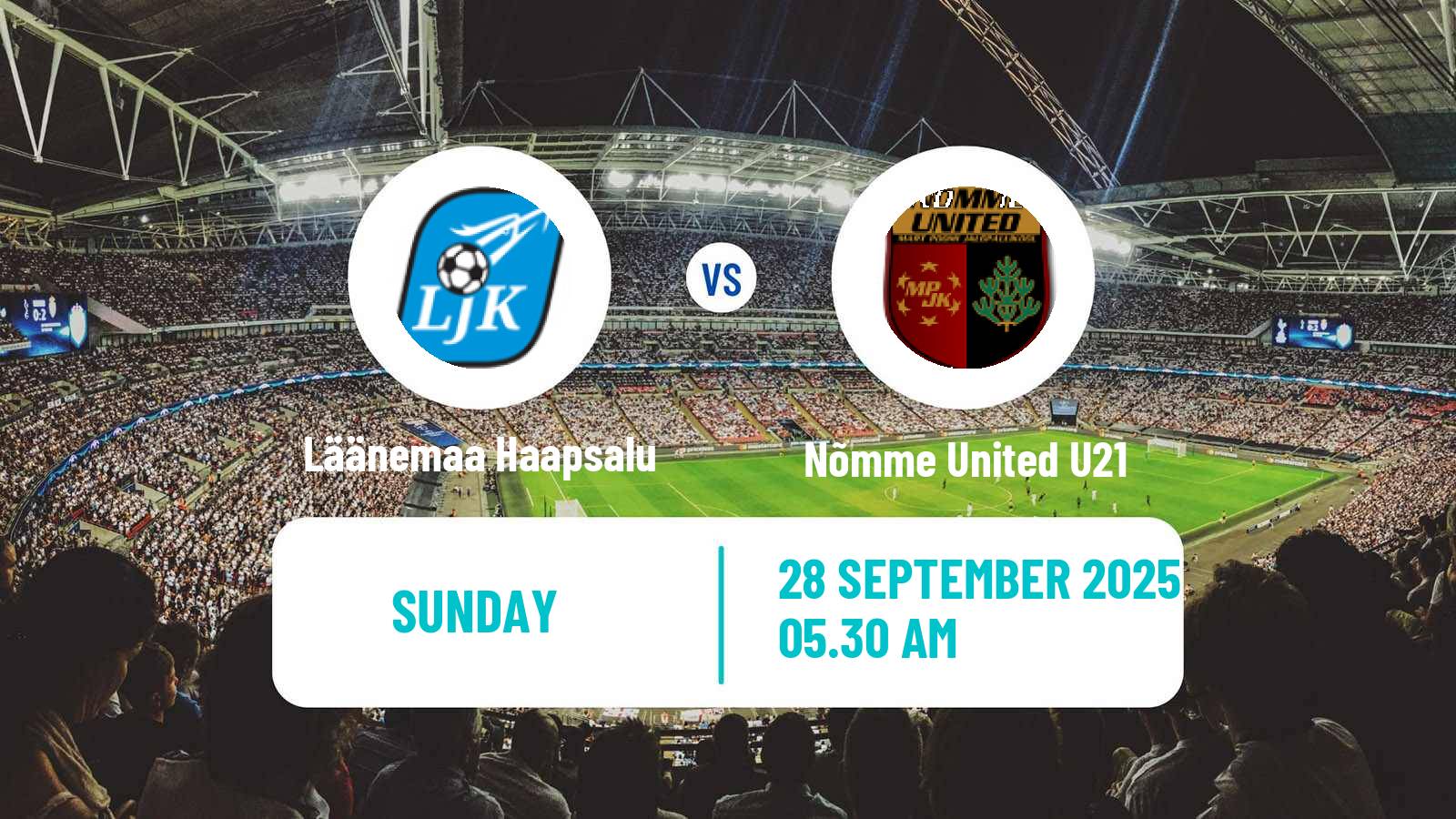 Football Estonian Esiliiga B Läänemaa Haapsalu - Nõmme United U21