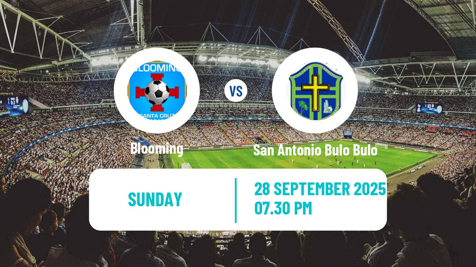 Football Bolivian Division Profesional Blooming - San Antonio Bulo Bulo