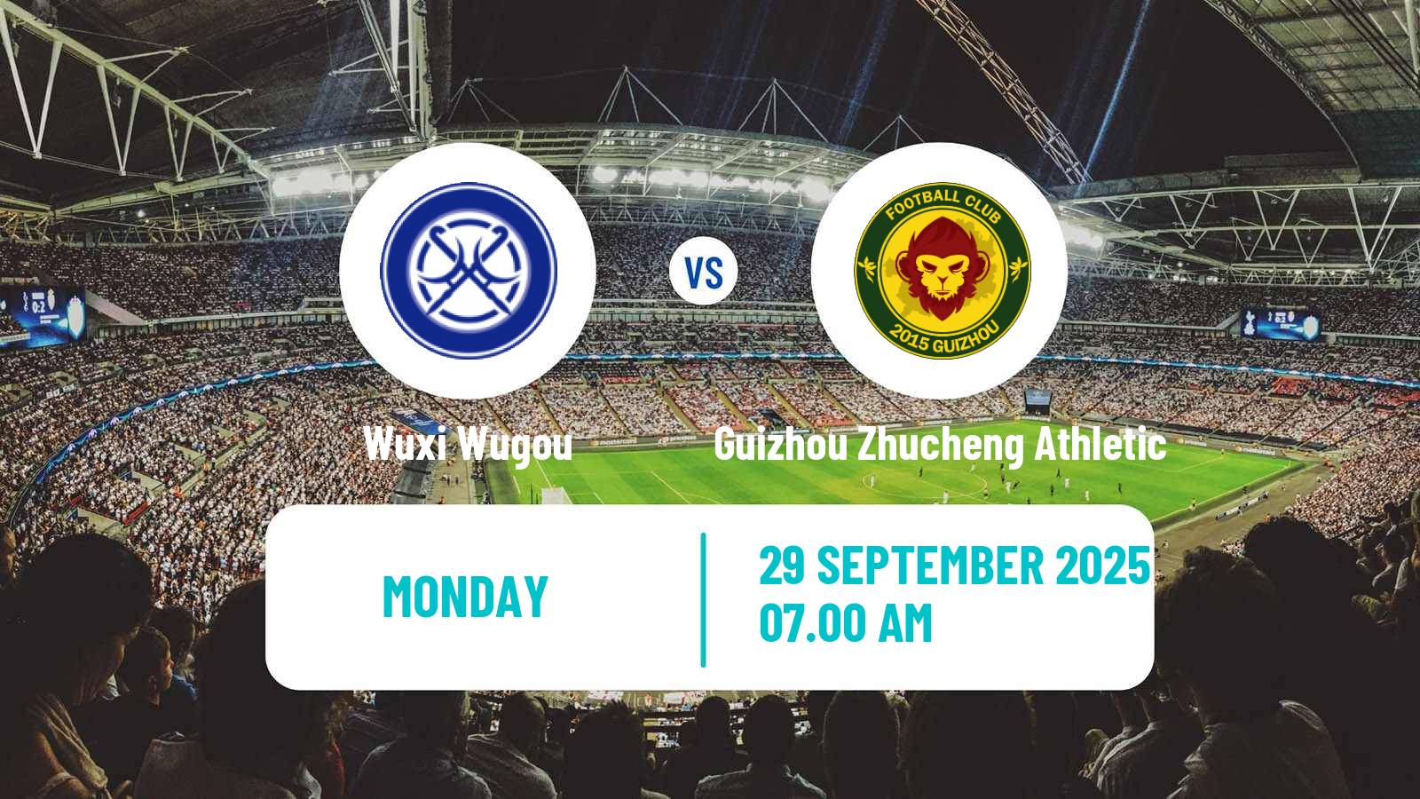 Football Chinese Yi League Wuxi Wugou - Guizhou Zhucheng Athletic
