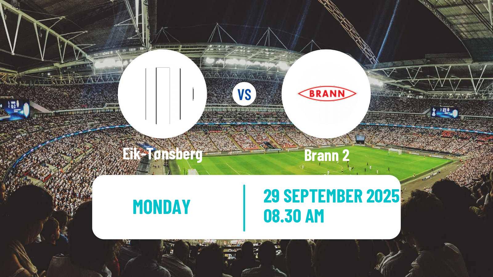 Football Norwegian Division 2 - Group 1 Eik-Tønsberg - Brann 2