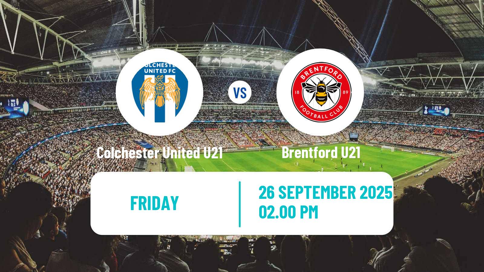 Football English Professional Development League Colchester United U21 - Brentford U21