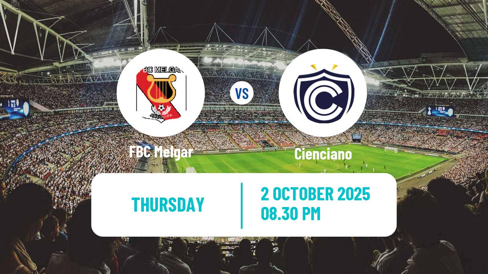 Football Peruvian Liga 1 FBC Melgar - Cienciano