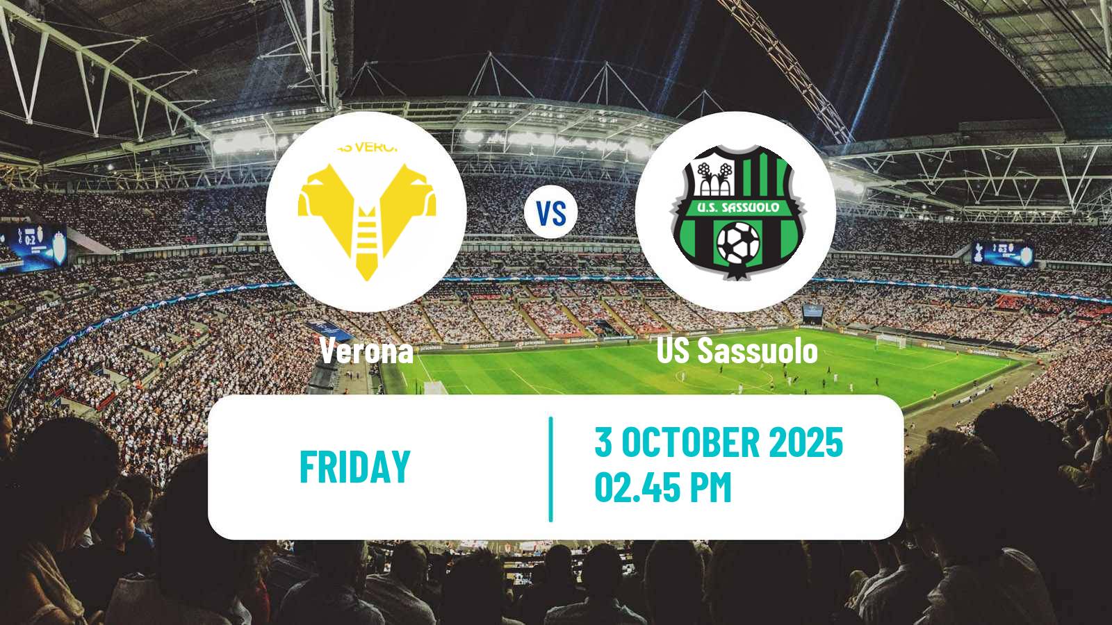 Football Italian Serie A Verona - Sassuolo