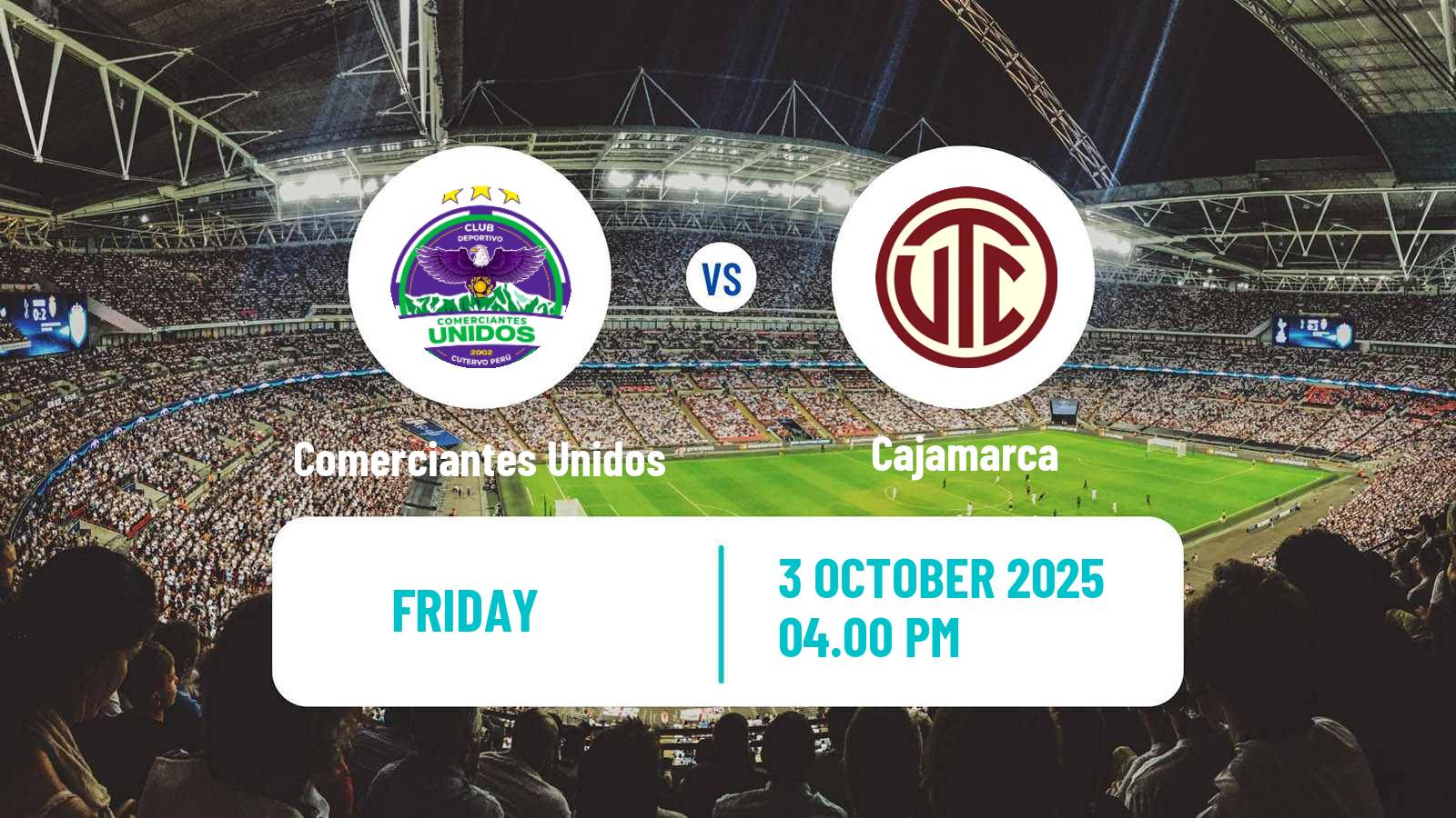 Football Peruvian Liga 1 Comerciantes Unidos - Cajamarca