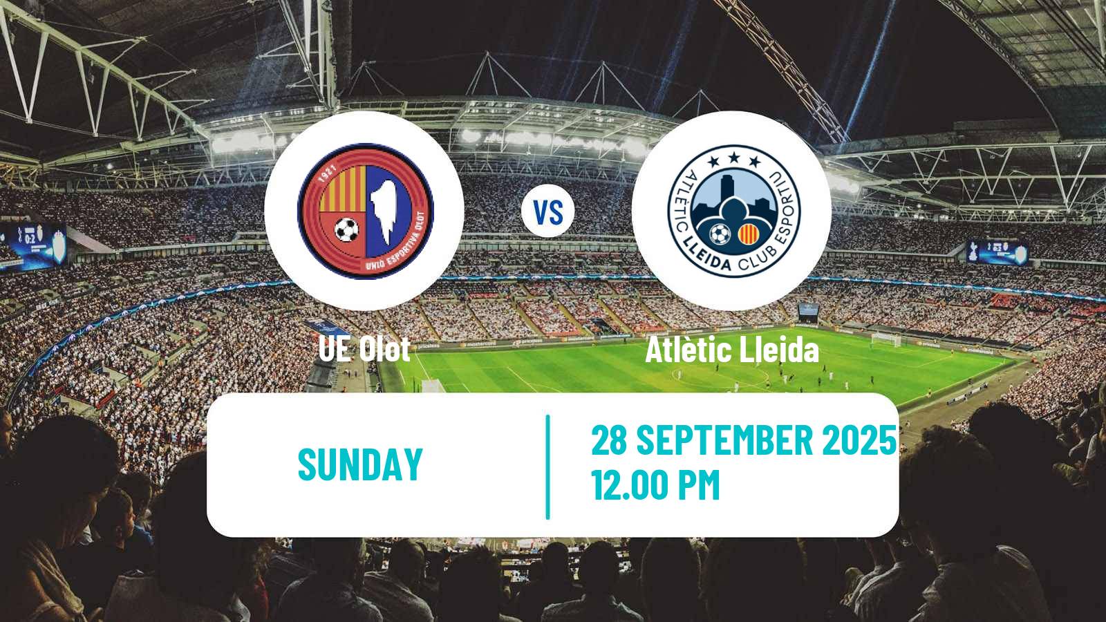 Football Spanish Segunda RFEF - Group 3 Olot - Atlètic Lleida