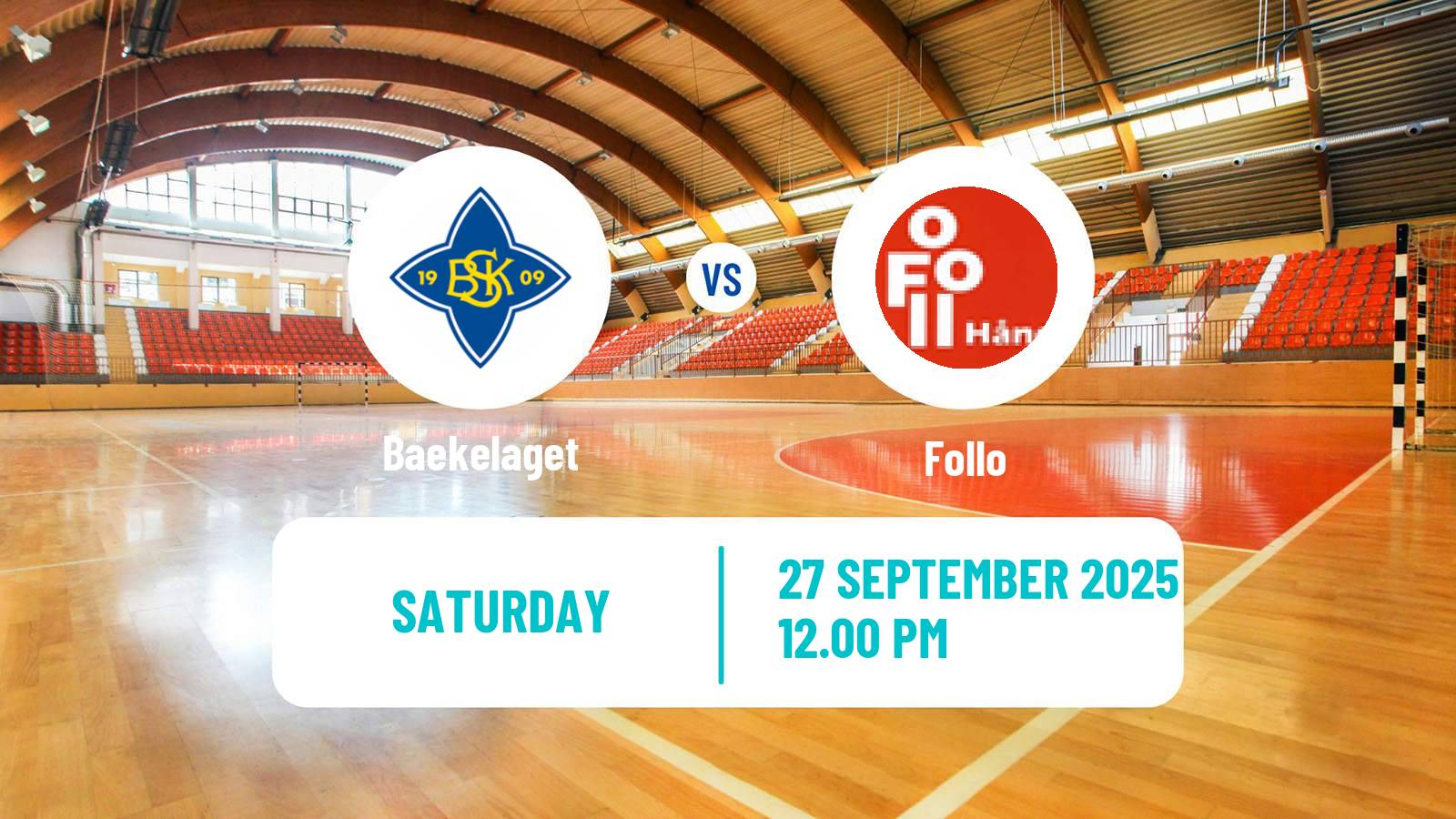 Handball Norwegian Eliteserien Handball Baekelaget - Follo