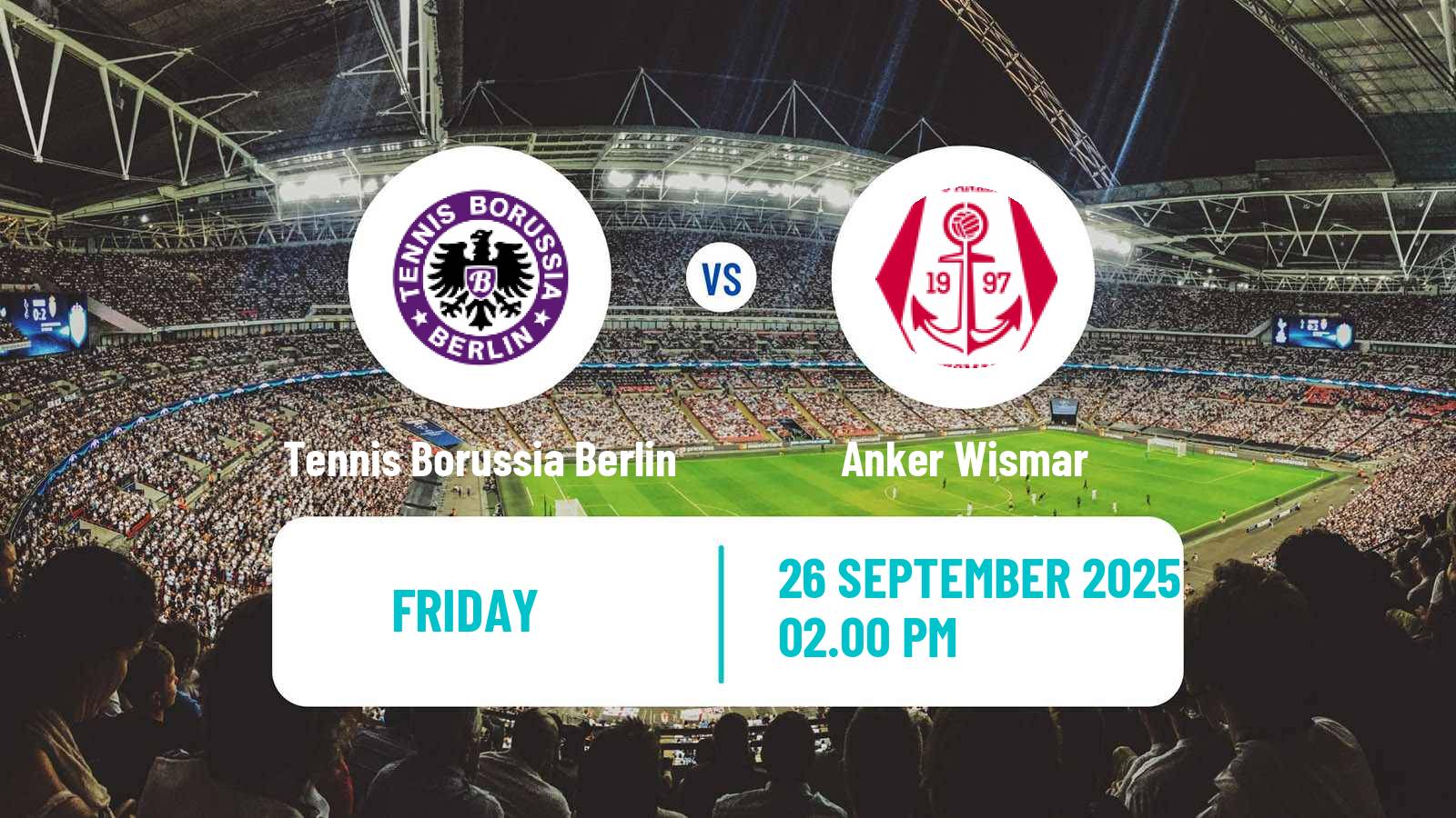 Football German Oberliga NOFV-Nord Tennis Borussia Berlin - Anker Wismar