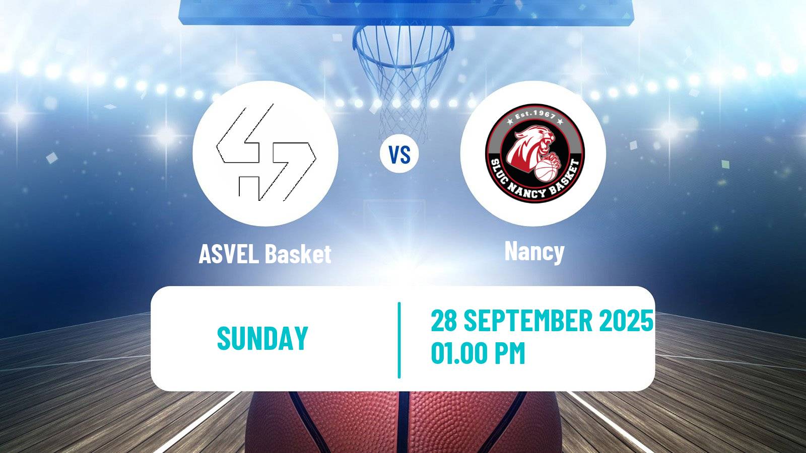 Basketball French LNB ASVEL Basket - Nancy