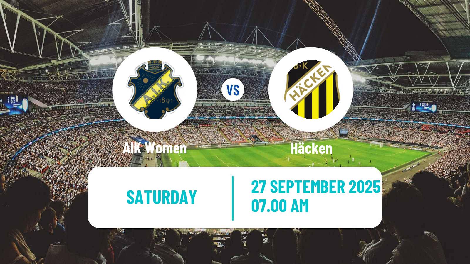 Football Swedish Allsvenskan Women AIK - Häcken